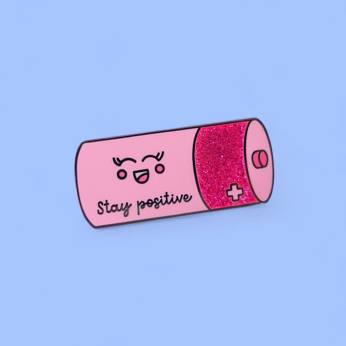 Stay Positive Enamel Pin