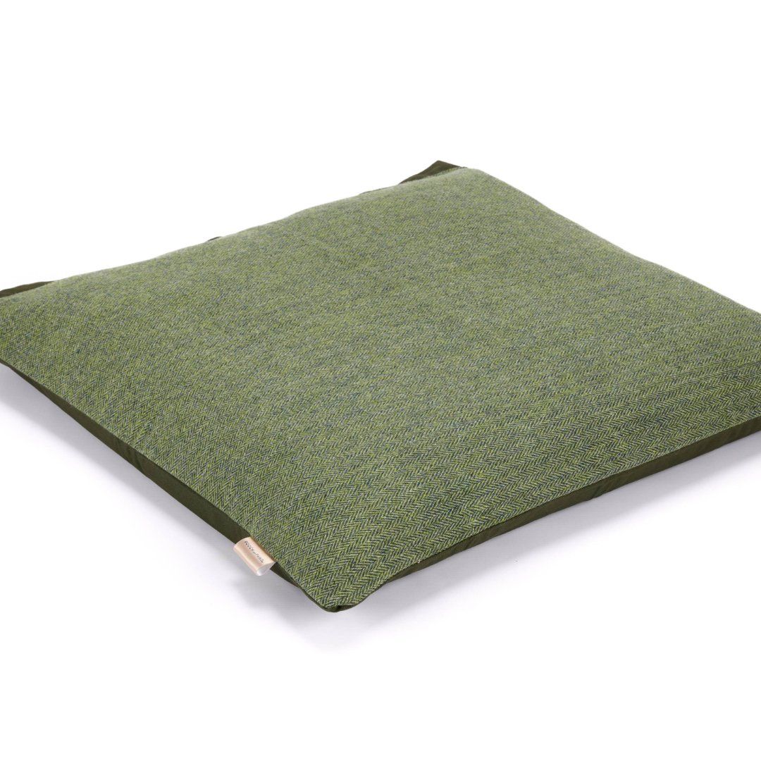 Dog Cushion Bed - Herringbone Tweed