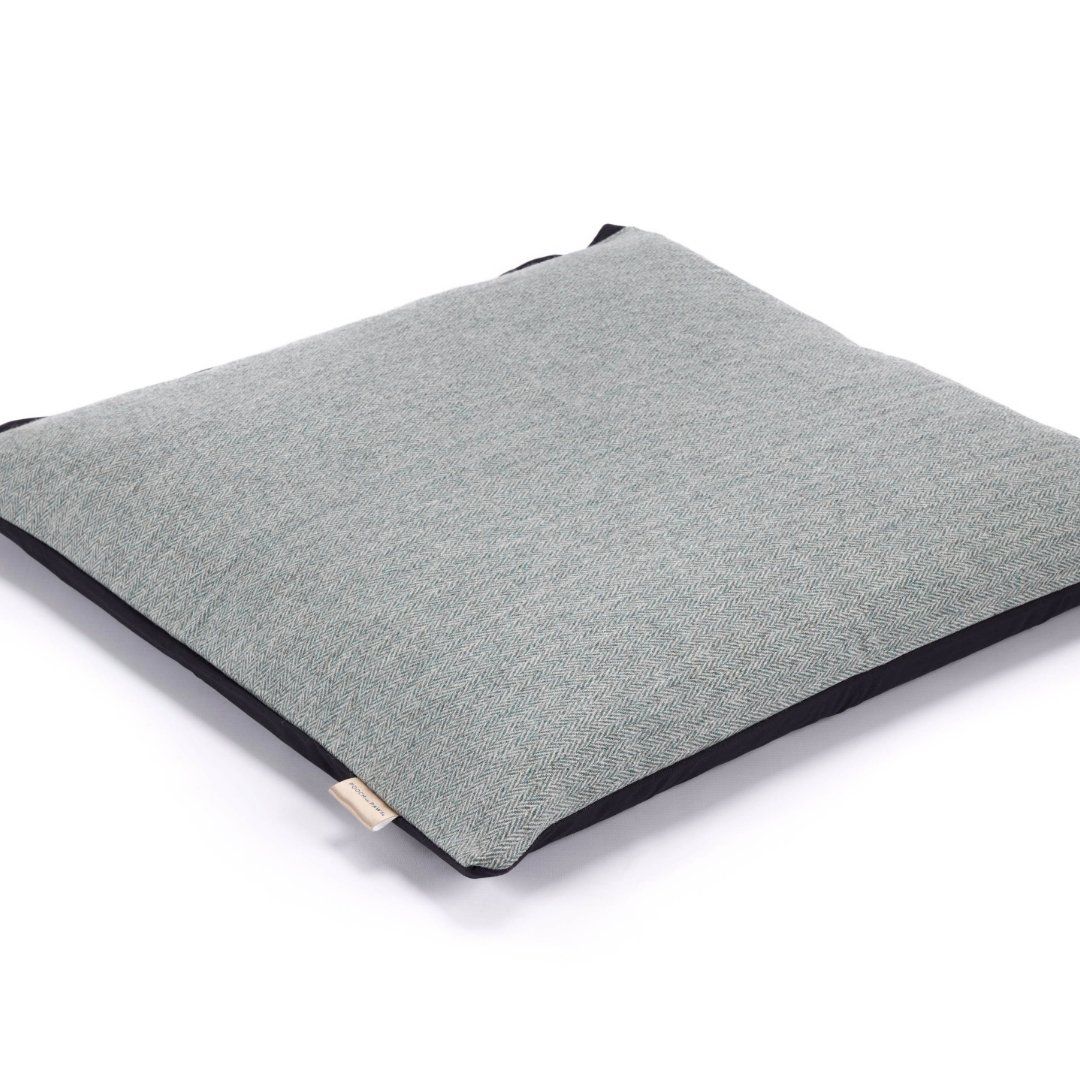 Dog Cushion Bed - Herringbone Tweed