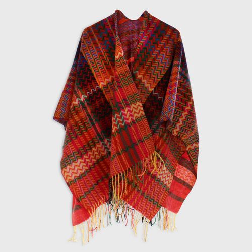 Kizzy Boho Red Blanket Wrap
