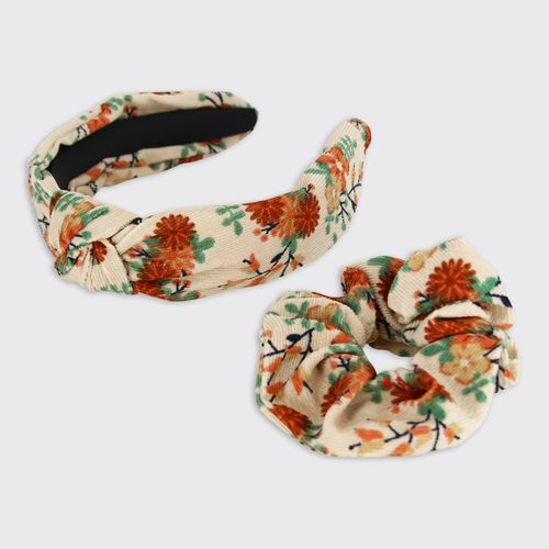Betty Cord Wide Headband and Scrunchie