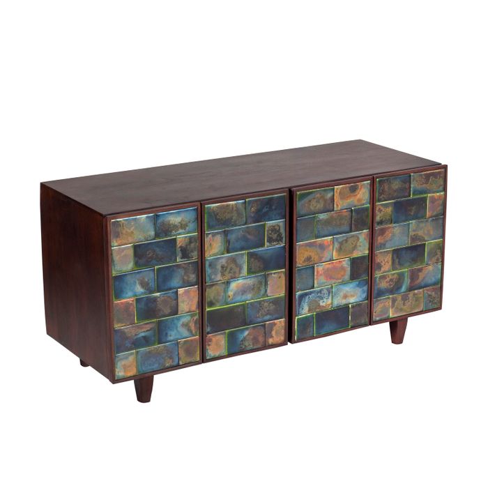 Azure Tile Low Sideboard,