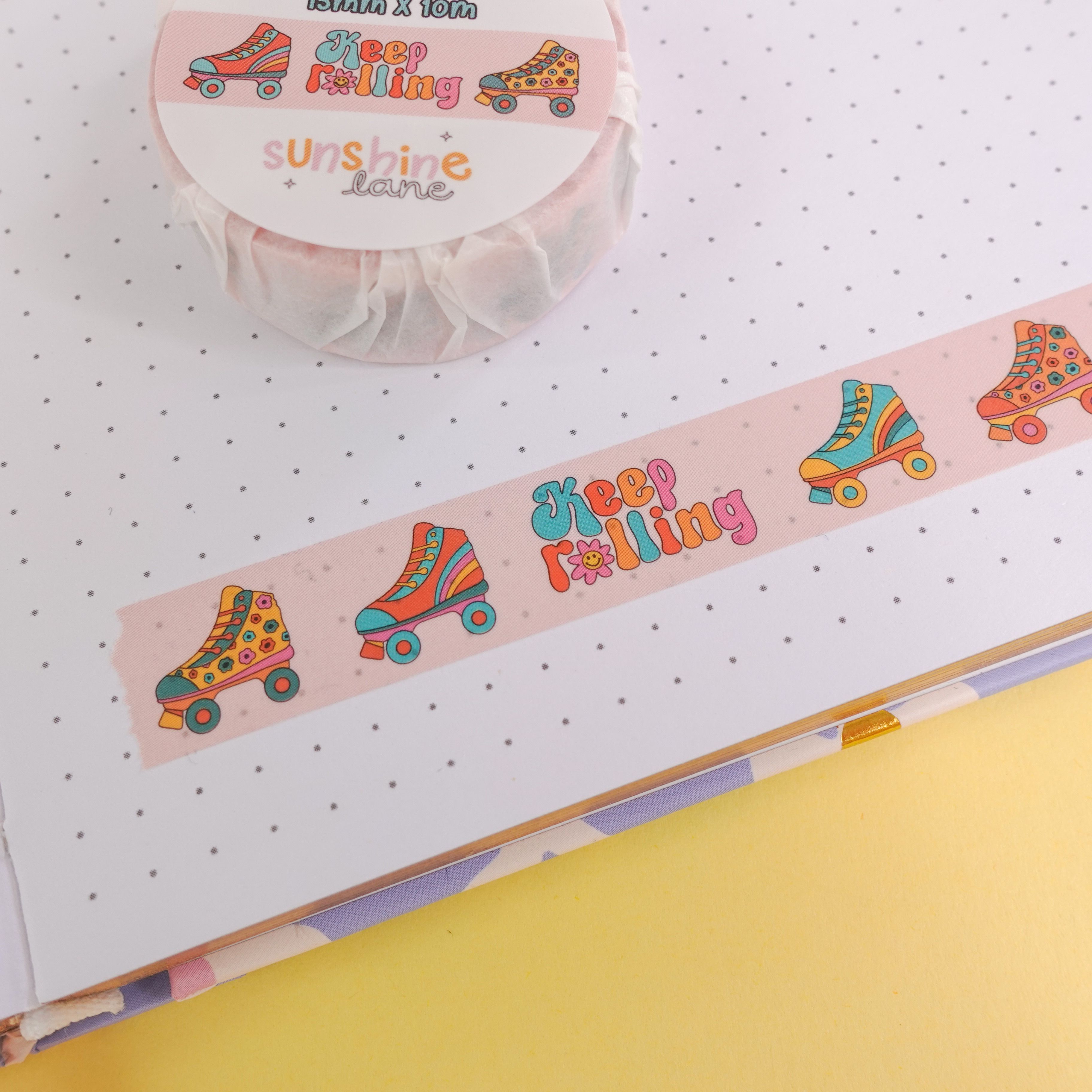 Keep Rolling Retro Washi Tape
