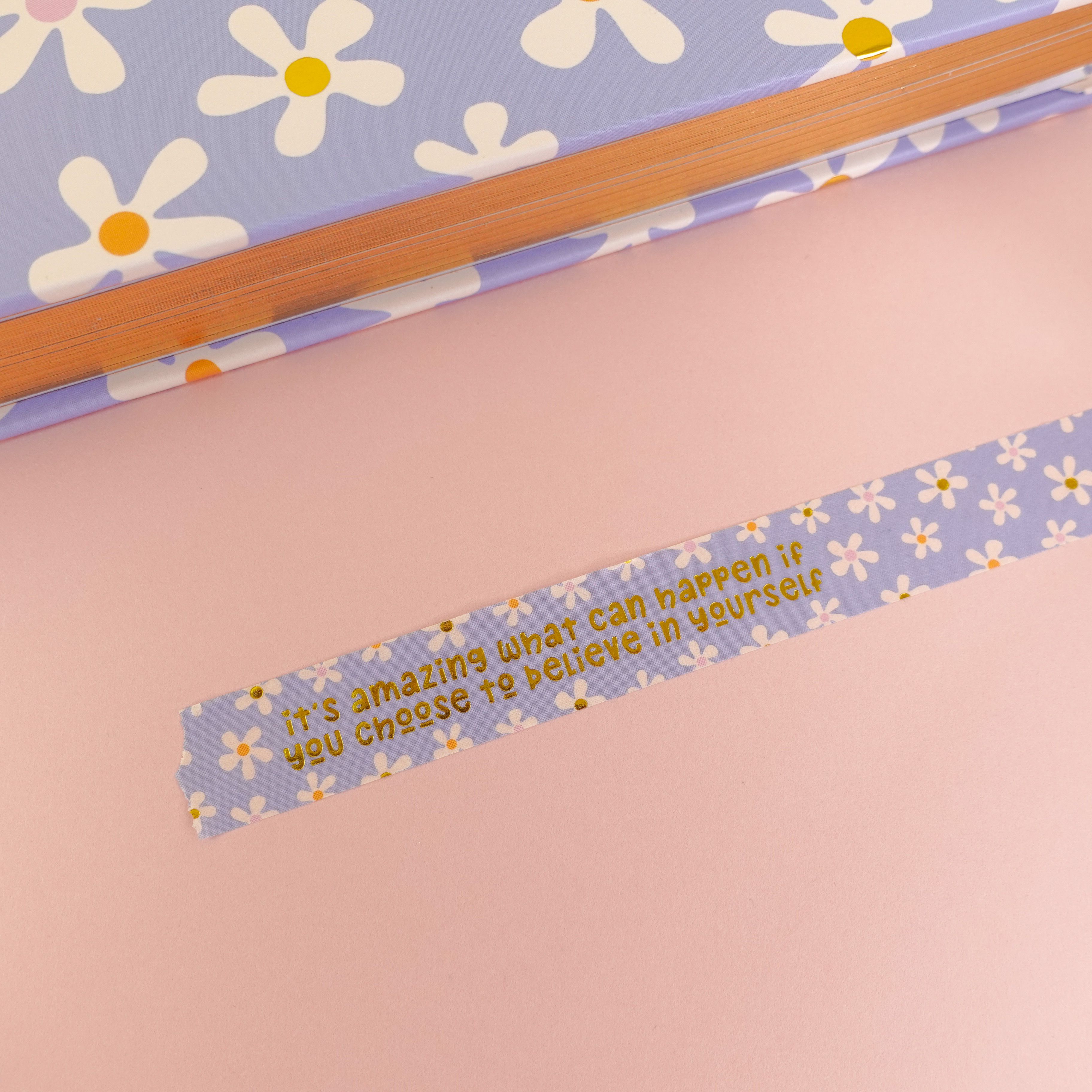 Believe in Yourself Gold Foiled Washi Tape