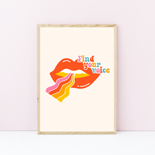 Find Your Voice Art Print