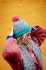 Lambswool Patterned Pom Pom Hats