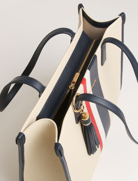 Navy Stripe Amalfi Tote Bag