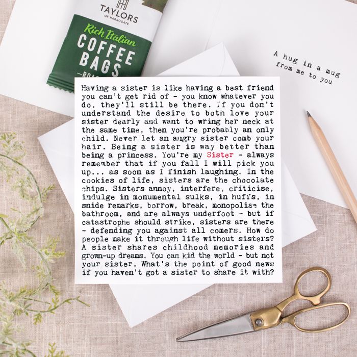 `Hug In A Mug Wise Words' ☕️ Greeting Cards