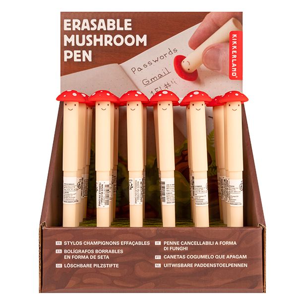 ERASABLE MUSHROOM PEN