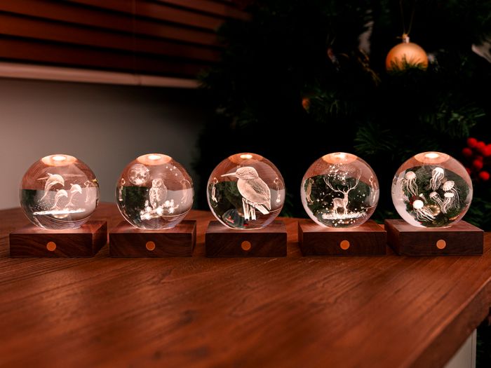 Gingko Amber Crystal Light