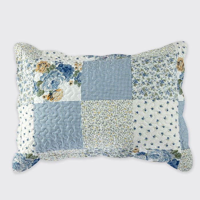 Melissa Blue Patchwork Bedspread
