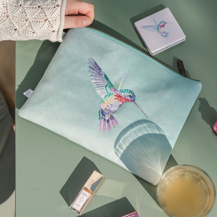Embroidered Cosmetic Bags