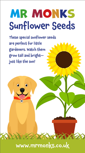 Mr Monks Sunflower Seeds – Grow Tall with a Smile!