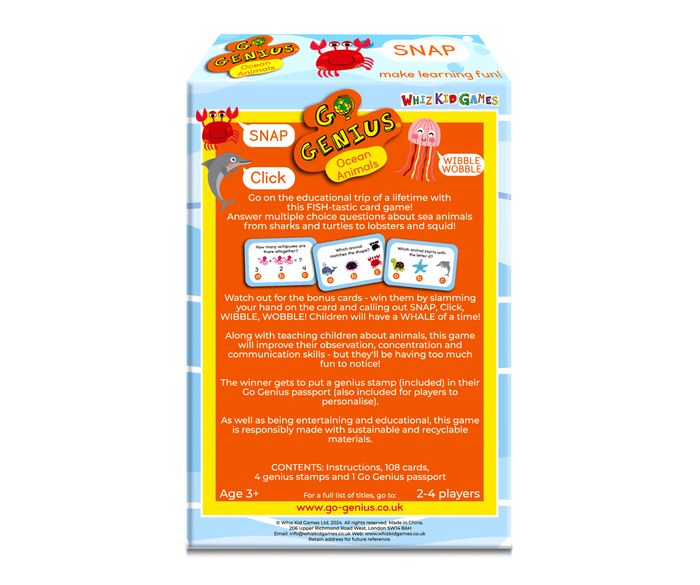Go Genius Ocean Animals - the card game