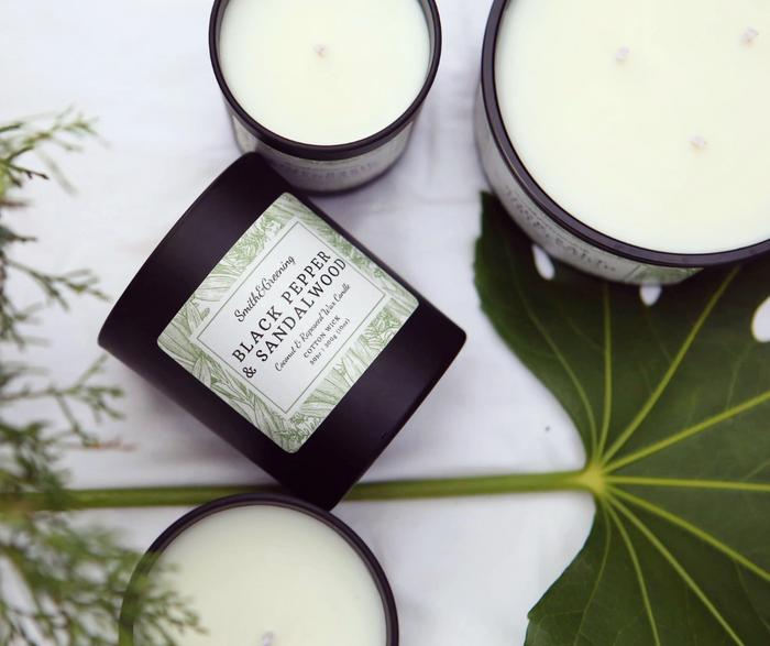 Black Pepper & Sandalwood Coconut Wax Candle