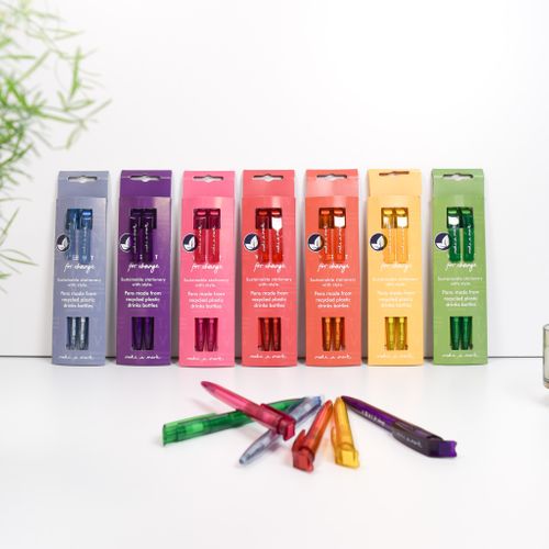 VENT for Change Make a Mark Recycled Pens, Pencils & Leather pouches