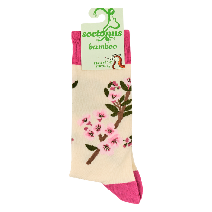 Cherry Blossom Bamboo Socks