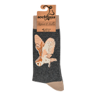 Barn Owl on Silent Wings Socks - Robert E Fuller Collaboration