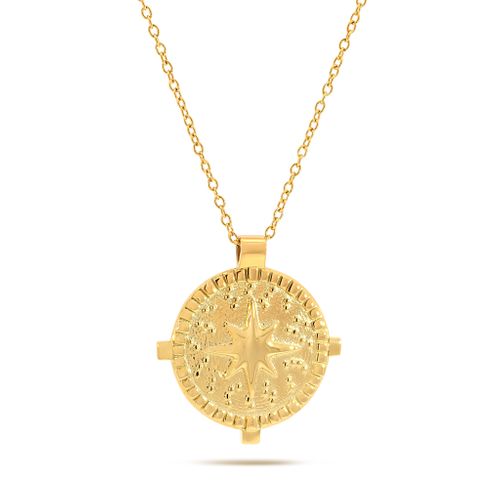 Statement Star Coin Charm Necklace