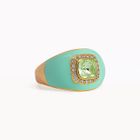 Turquoise Chunky Embellished Ring