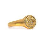 Smiley Face Full Pave Embellished Ring