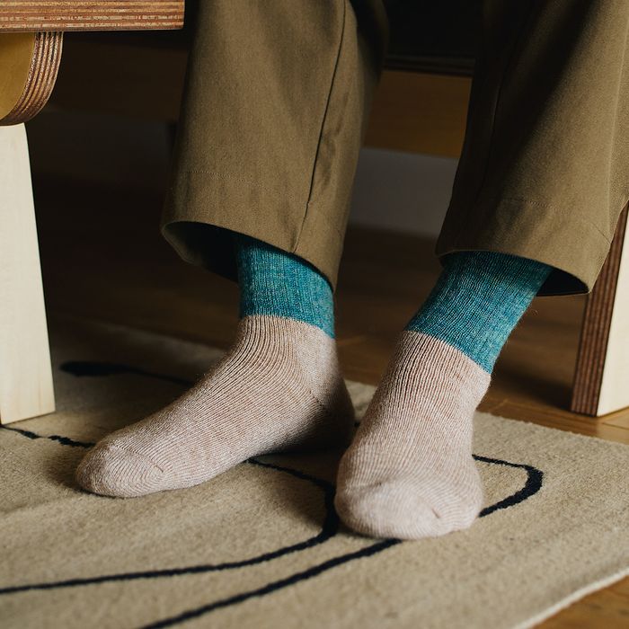 NK0702 MOHAIR WOOL PILE SOCKS