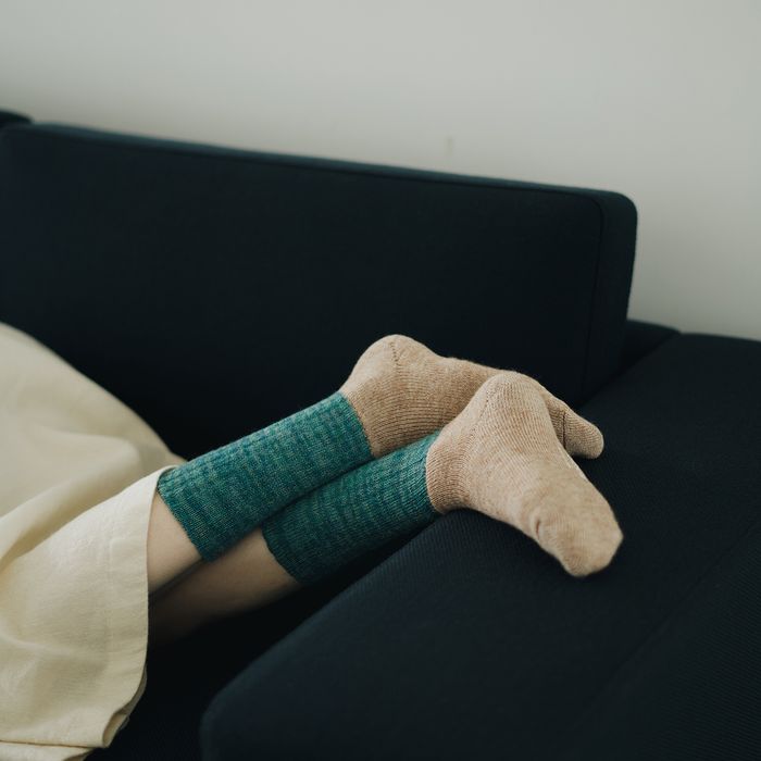 NK0702 MOHAIR WOOL PILE SOCKS