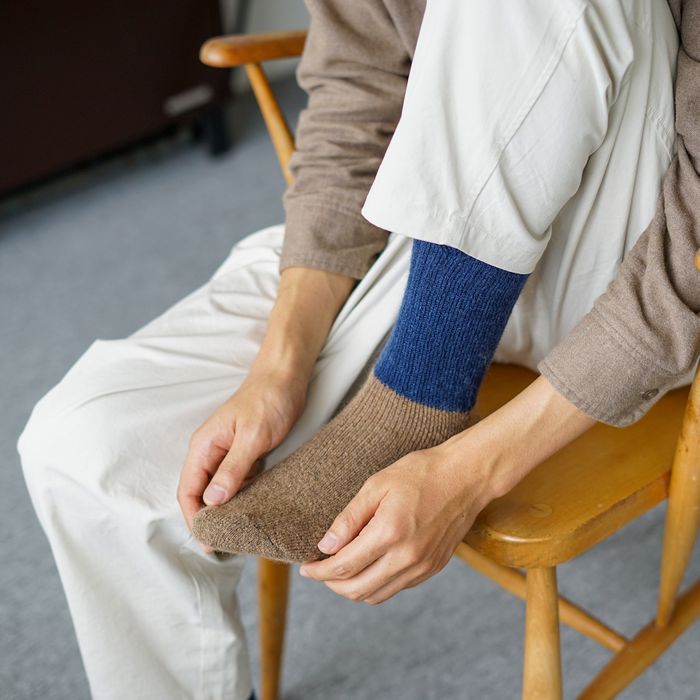 NK0702 MOHAIR WOOL PILE SOCKS
