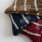 NK0703 MOHAIR WOOL BORDER SOCKS