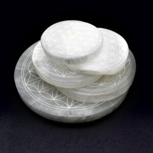 Selenite charging bowls and Plates
