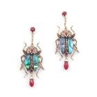 The Bejewelled Beetle Statement Drop Earrings