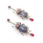 The Bejewelled Beetle Statement Drop Earrings