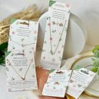 Blushing Blooms - 18K GOLD PLATED JEWELLERY ON PLANTABLE CARDS