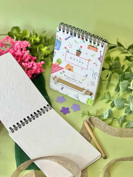 Mini Plantable Notepad with plantable pencil