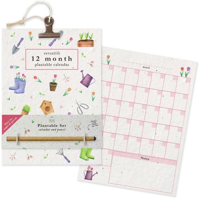 Plantable Calendar with plantable pencil