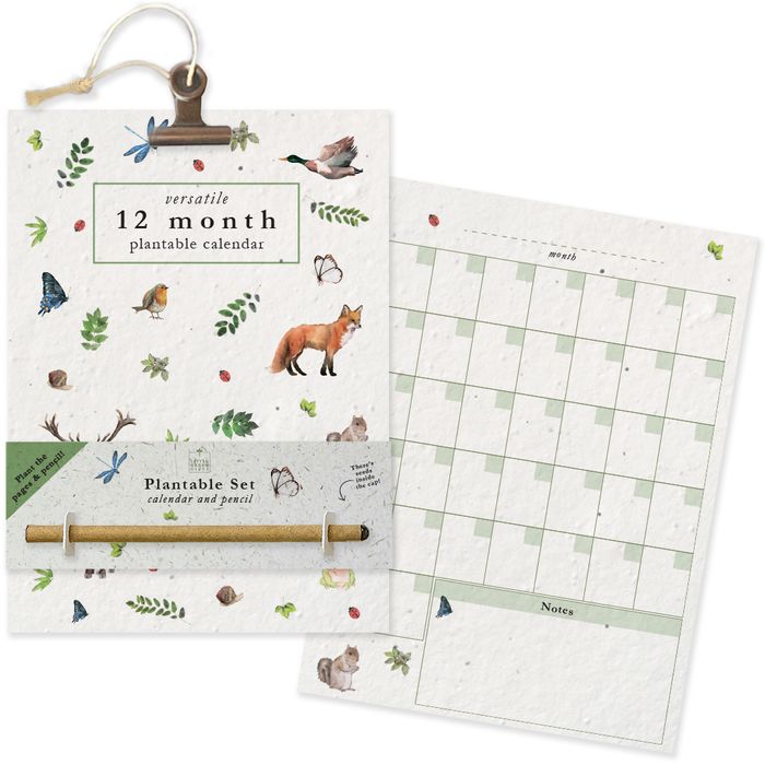Plantable Calendar with plantable pencil