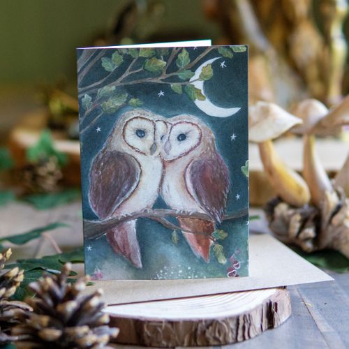 Guardians of the Oak, Owl Greeting Card
