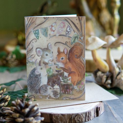 Afternoon Tea, Cute Greeting Card
