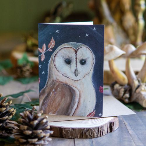 Midnight Owl, Greeting Card
