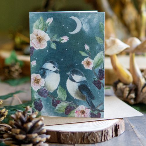 Friendship, Coal Tit Greeting Card