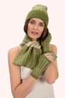 Niamh Scarf, Beanie Hat and Wrist Warmers