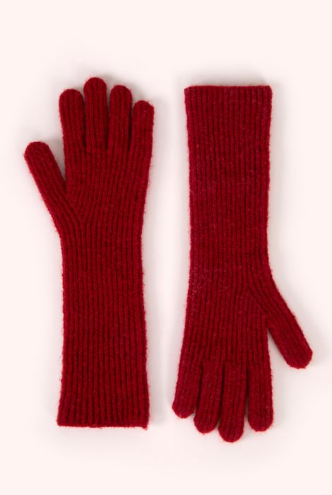 Sofia Hood and Long Gloves in Scarlett
