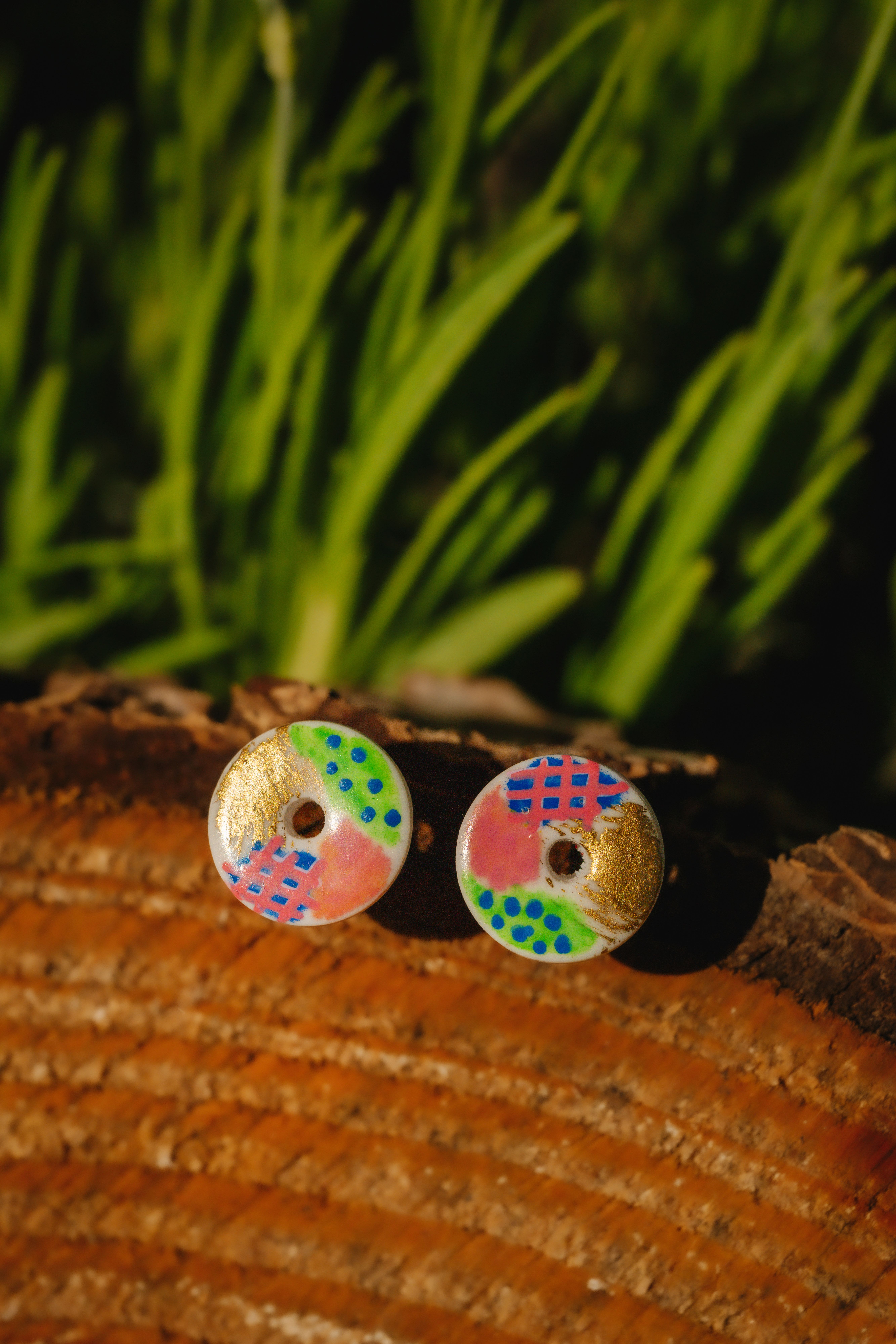 Funky Stud Earrings