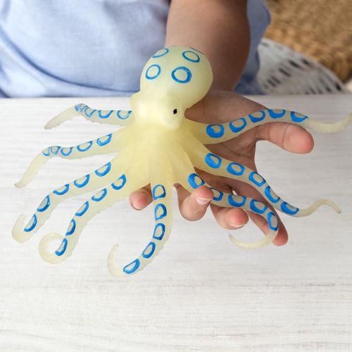 Glow in the dark squishy octopus