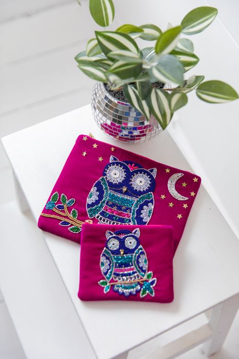 Beaded Velvet Pouches