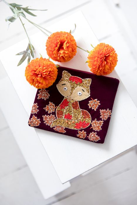 Beaded Velvet Pouches