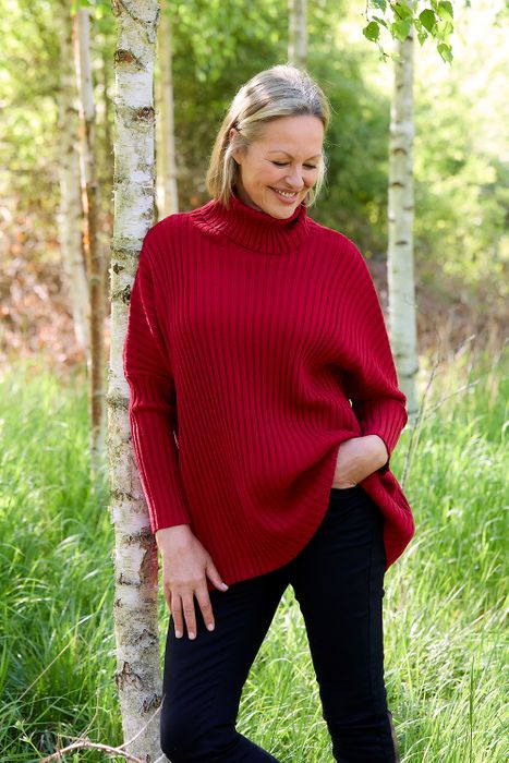 Rib Roll Neck Jumper