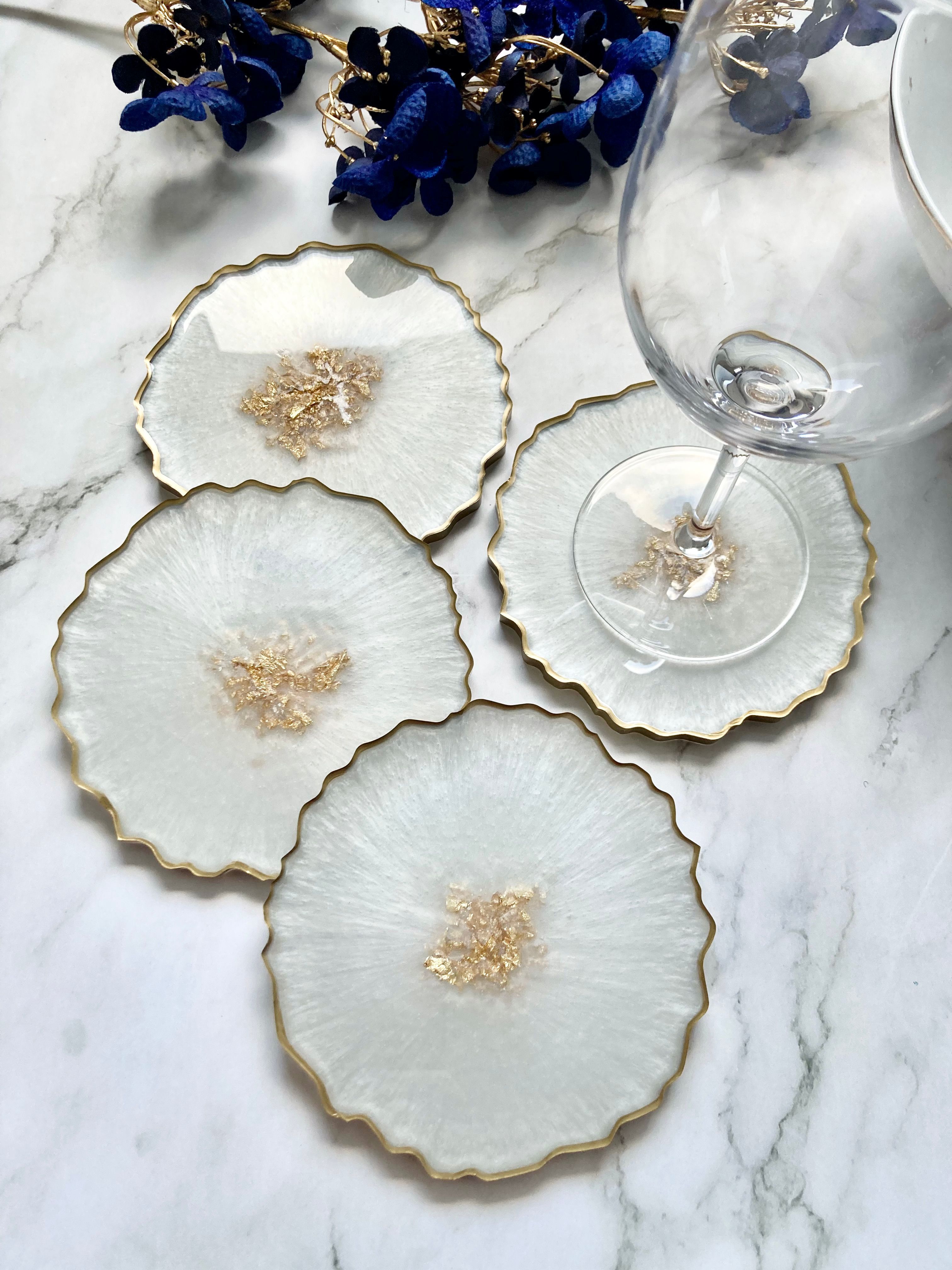 Geode Style Coaster Sets
