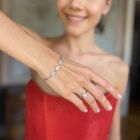 CZ Teardrop Bracelet & Ring Set