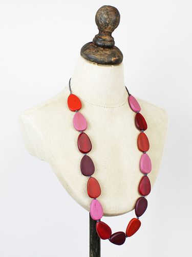 Wooden Pebble Necklace